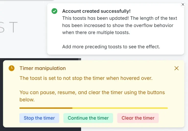 Moon-Toast Customizable SolidJS Toast Library