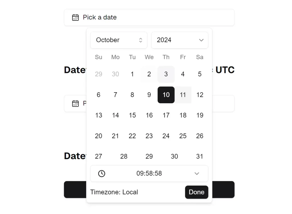 shadcn-datetime-picker-time-zone
