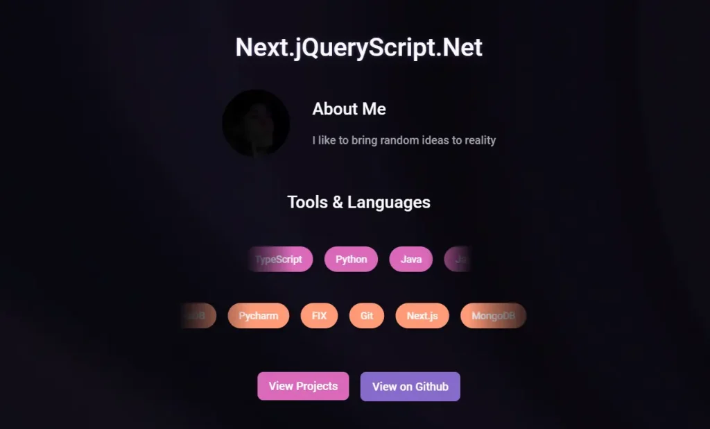 Free Next.js Portfolio Template: Fully Customizable & Responsive