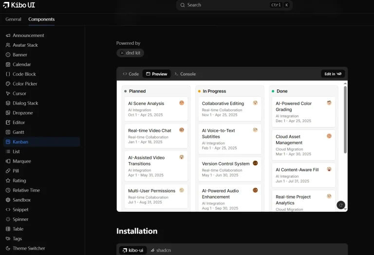 component-library-kibo-ui