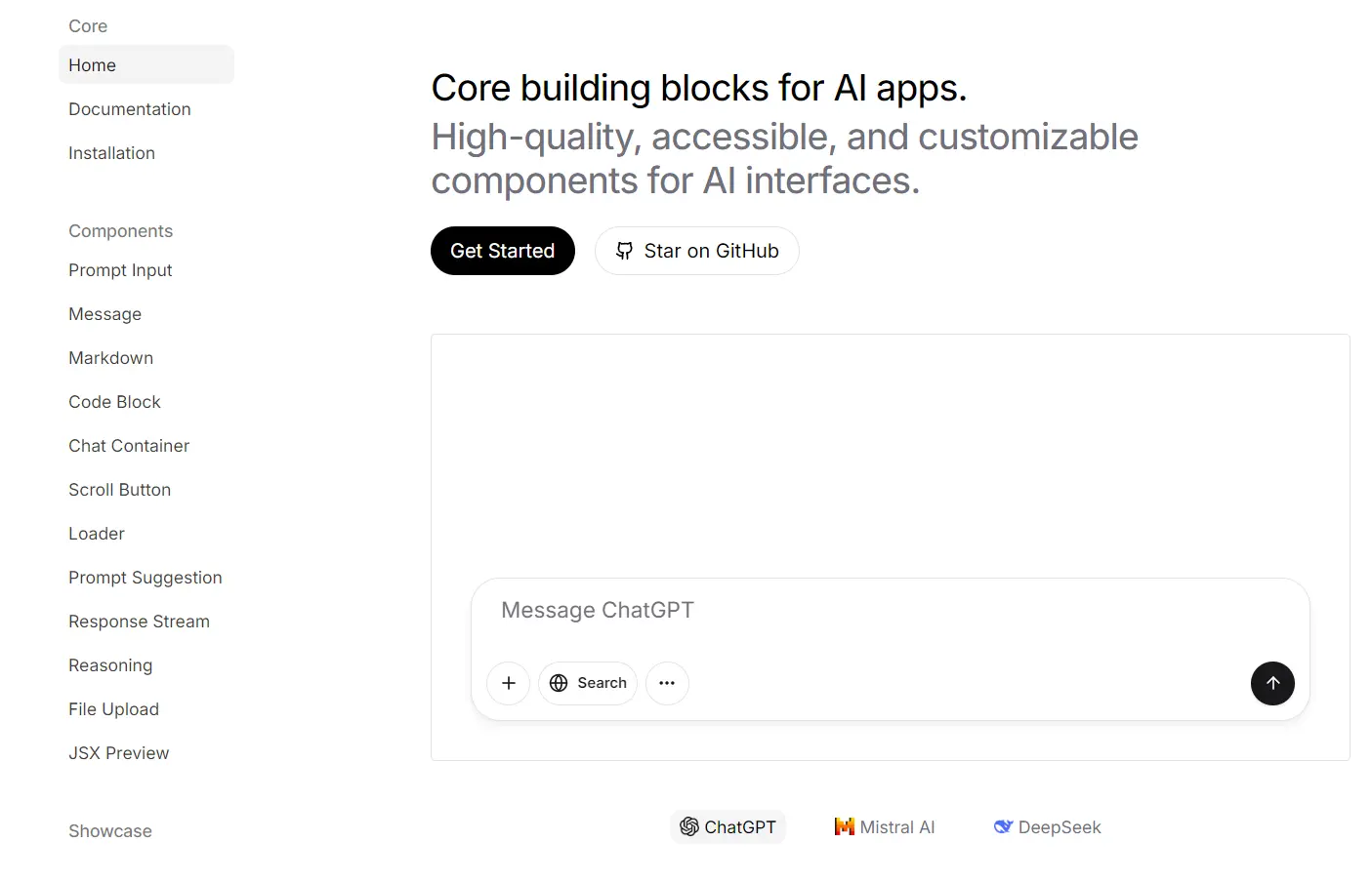 High-quality UI Components for AI Applications & SaaS