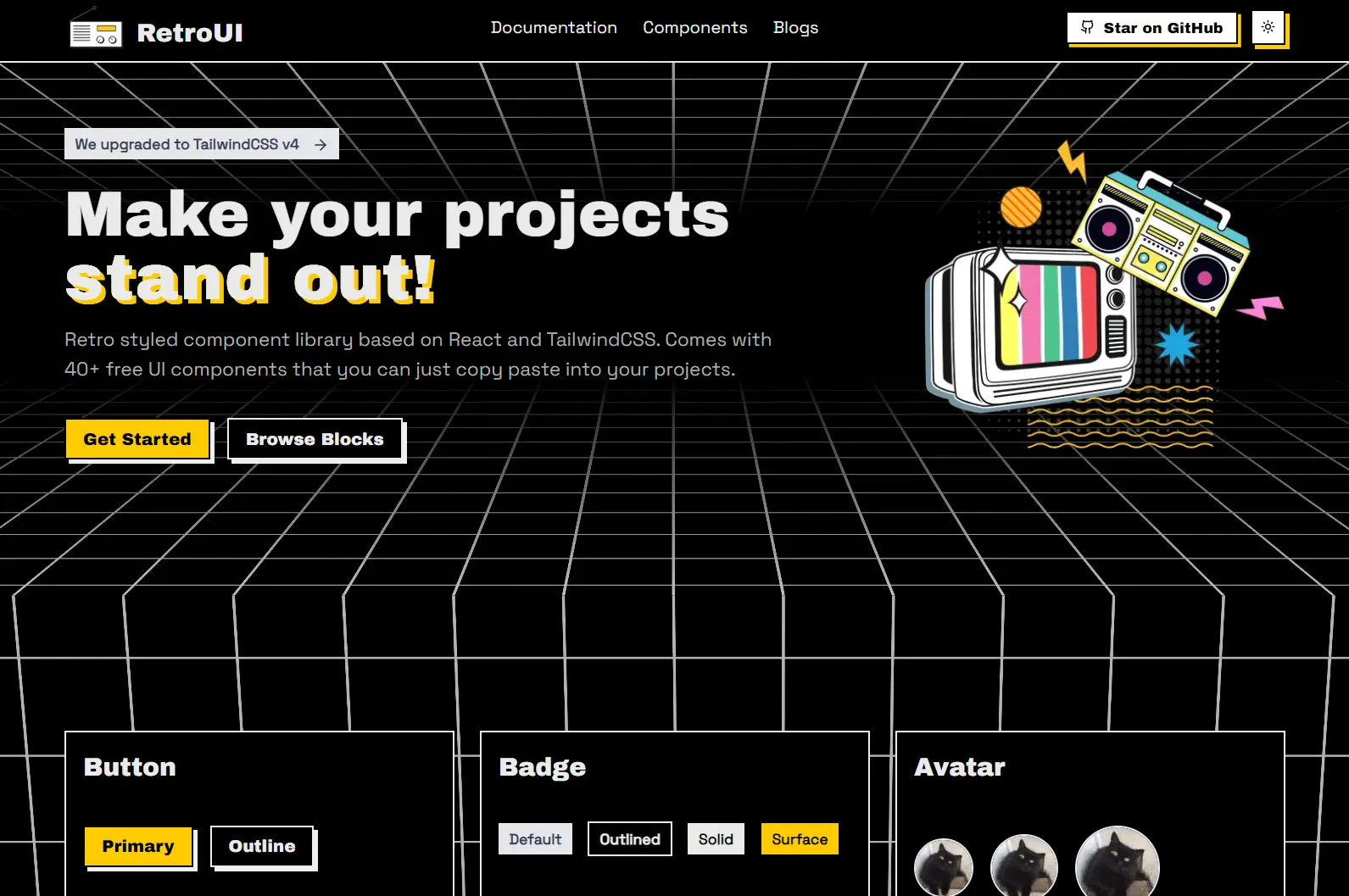 neobrutalist-retro-ui