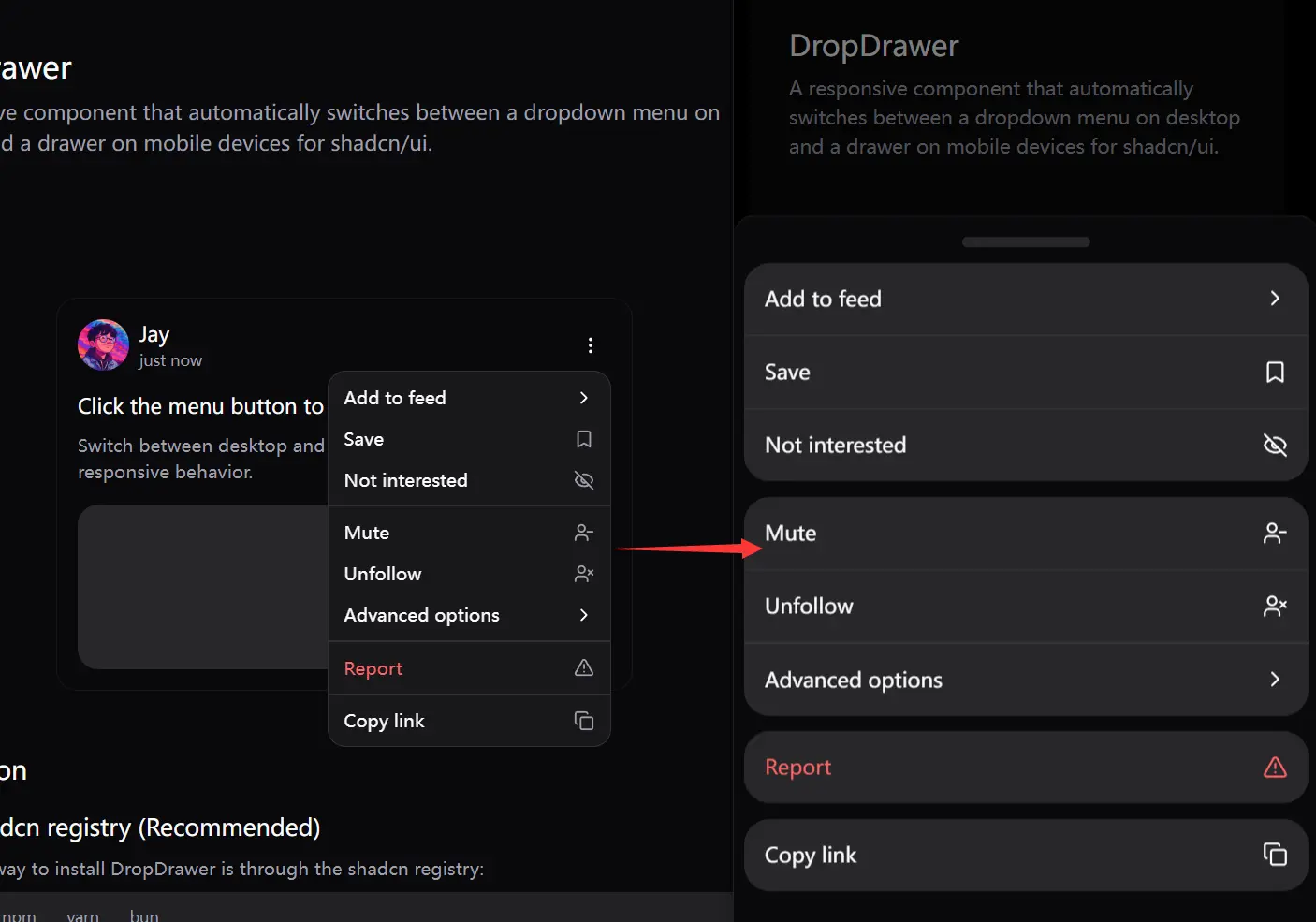 DropDrawer