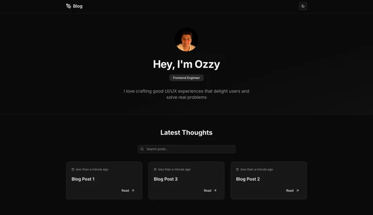 Build Your Blog with Notion, Next.js, and shadcn/ui in 60 Seconds