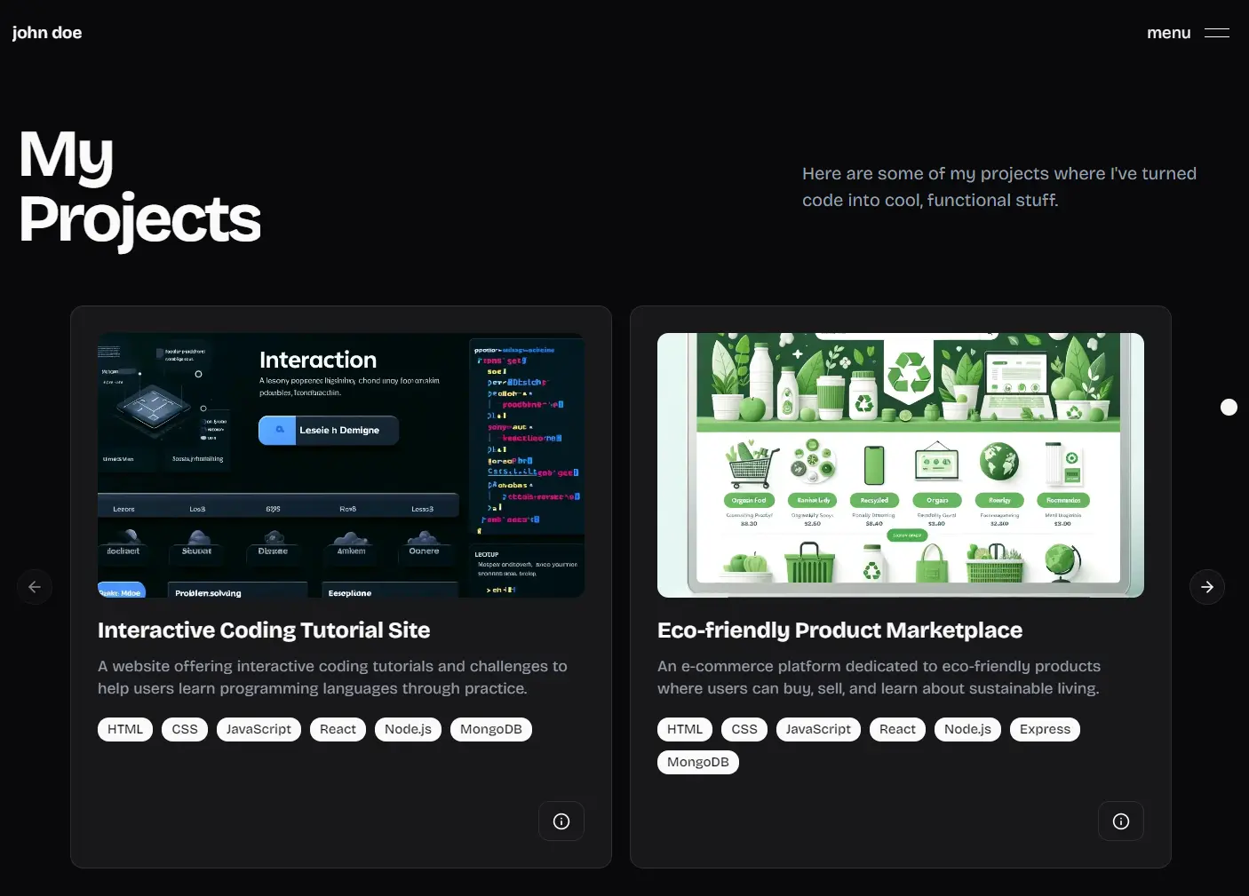 Modern Developer Portfolio Template with Next.js and Shadcn/ui