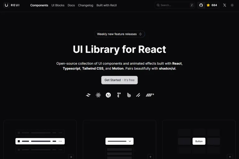 Modern React UI Component Library for Next.js - Nurui
