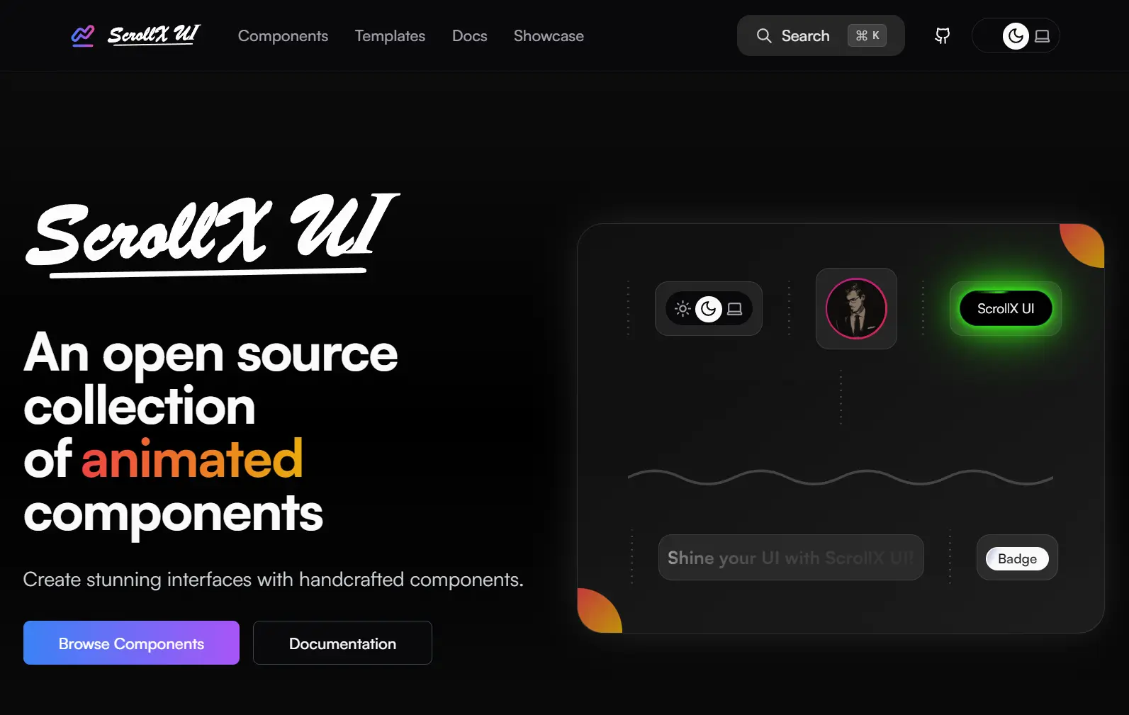 60+ Animated, Customizable UI Components for Next.js.
