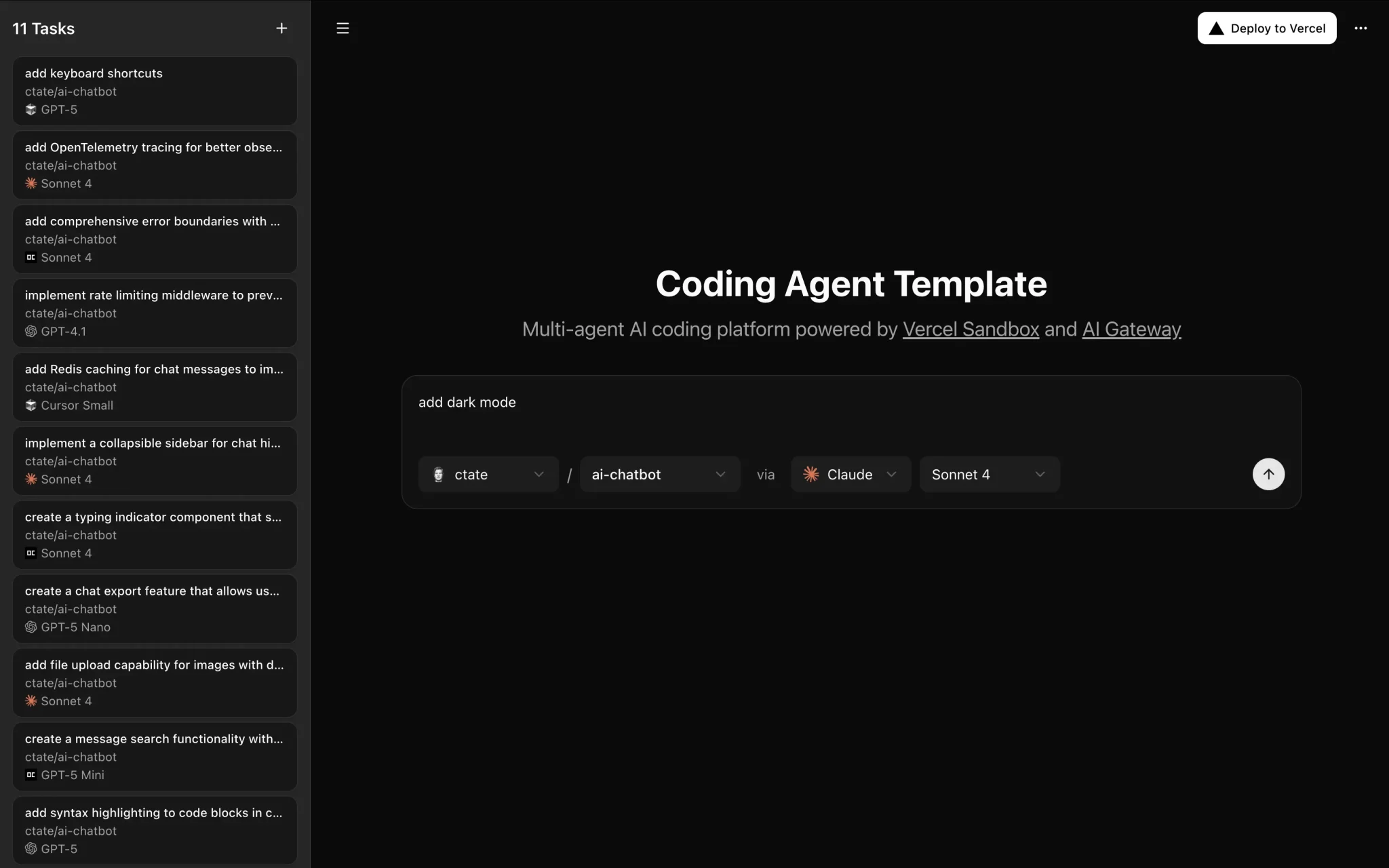 Build Your Own AI Coding Agent with Vercel’s Next.js Template
