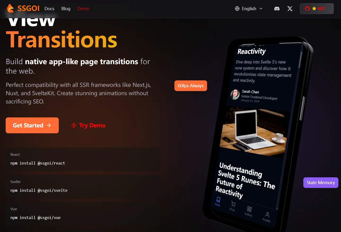 Add App-Like Page Transitions to Web Apps