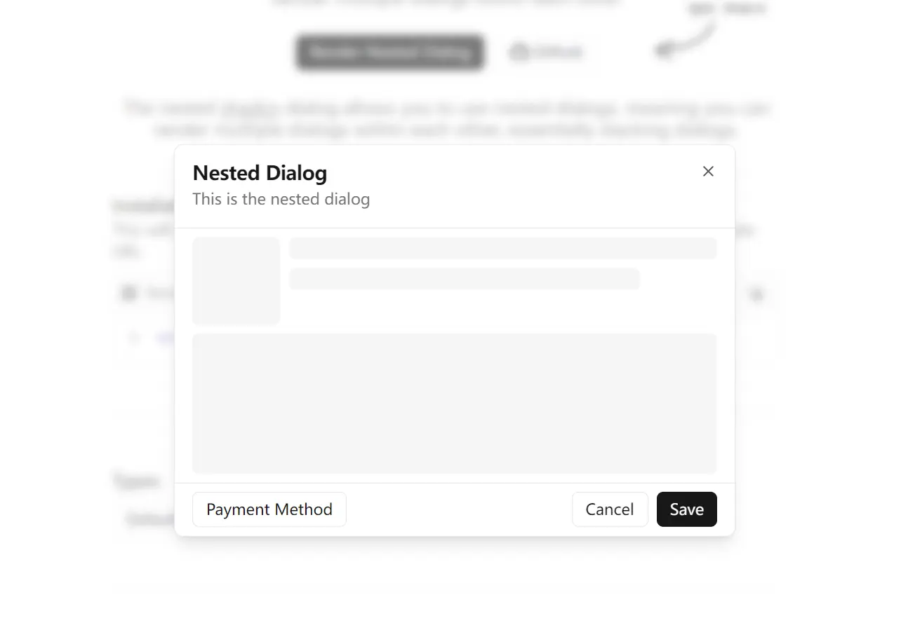 Create Nested & Drag-to-dismiss Modals