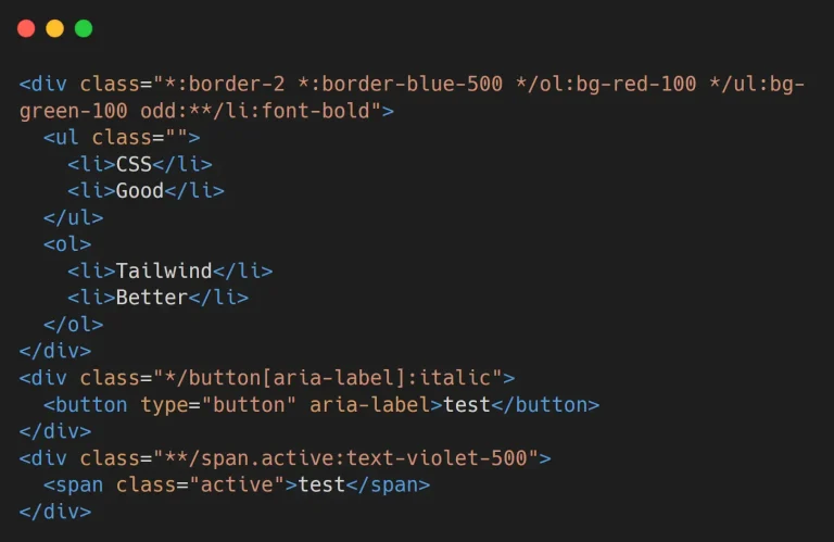 Cleaner Child/Descendant Selectors in Tailwind CSS – Tagged Combinators