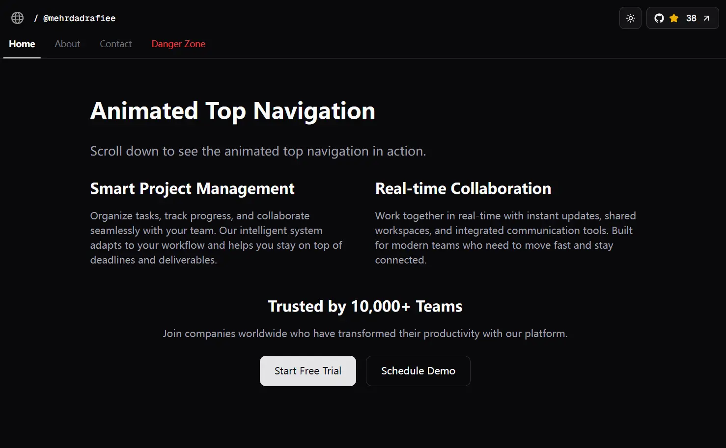 vercel-animated-header