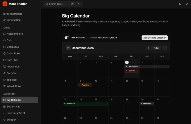 Advanced Svelte UI Components
