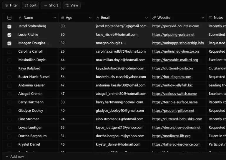 Feature-Rich Data Grid Built on TanStack Table – Svelte TableCN