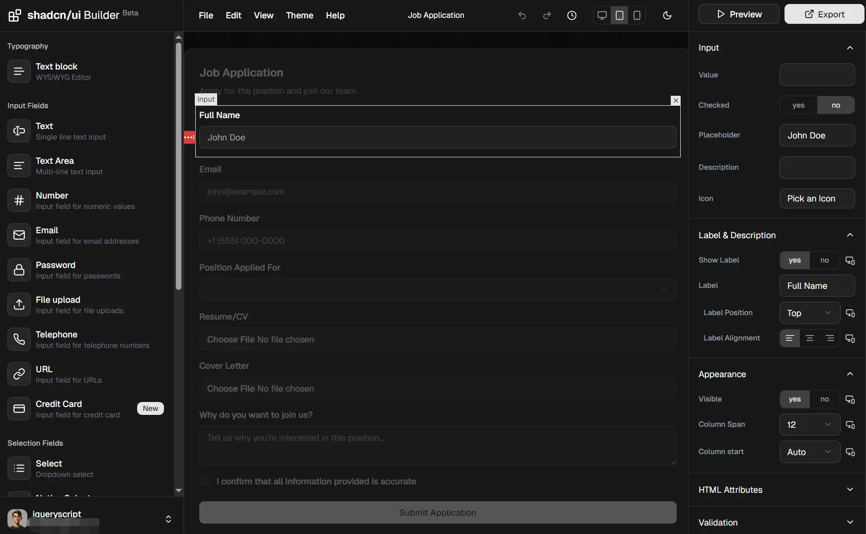no-code-form-builder
