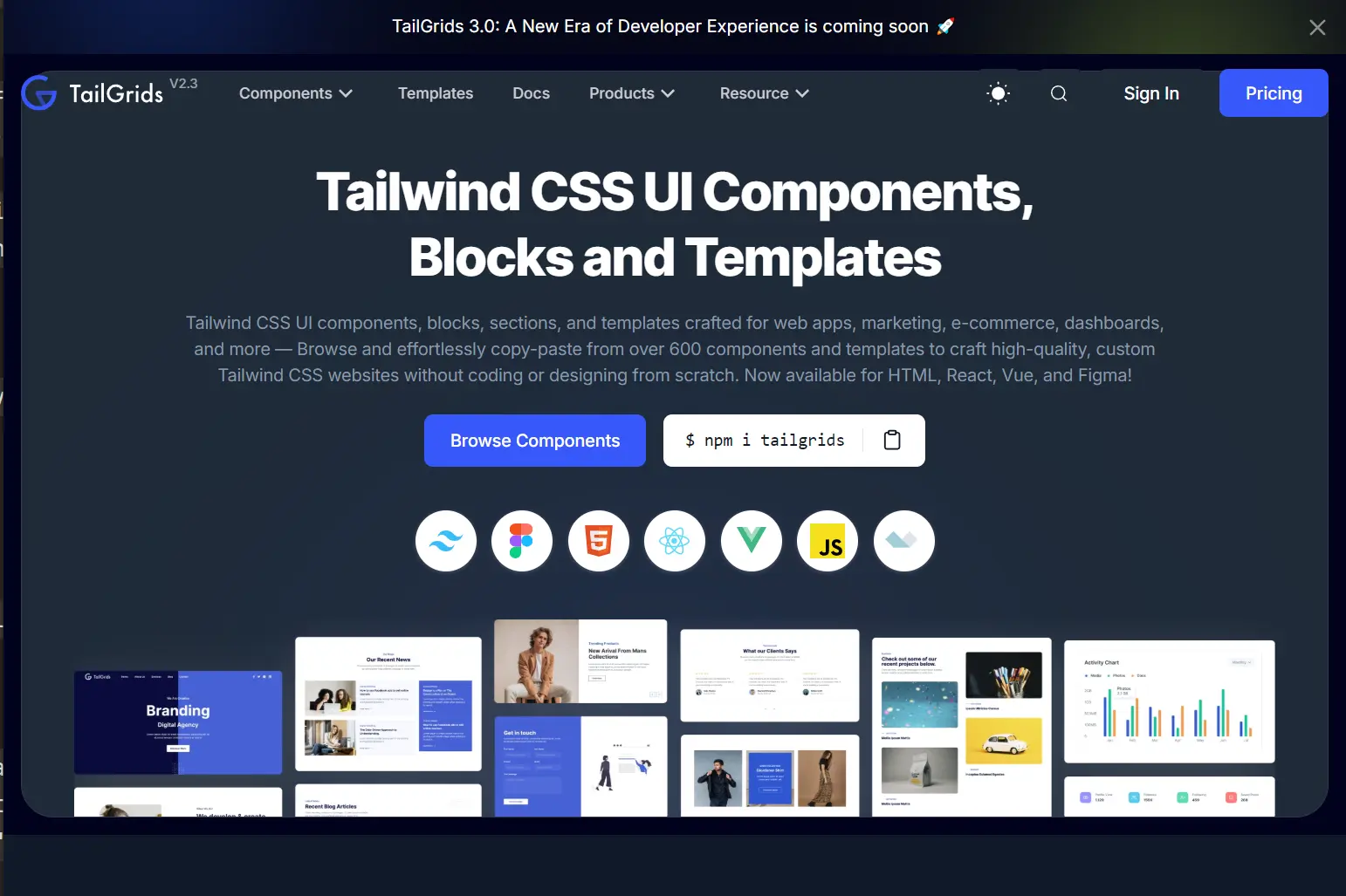 components-html-react-vue-tailgrids