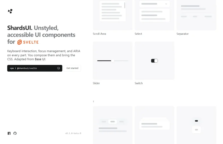 ShardsUI: Accessible Headless UI Components for Svelte
