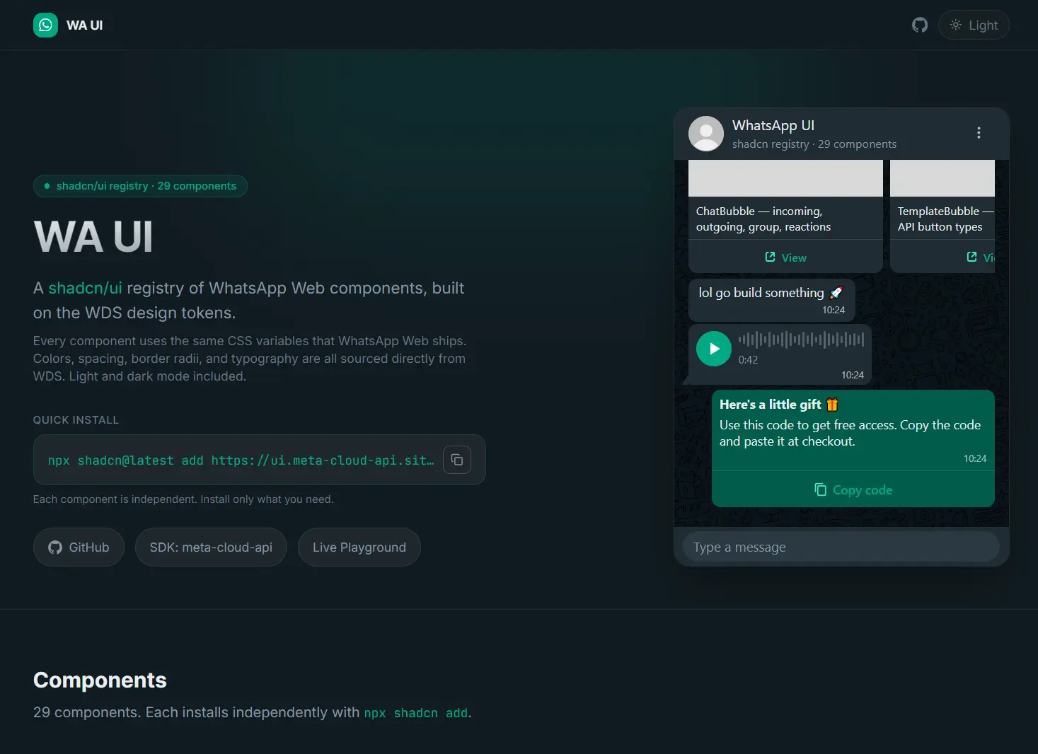 whatsapp-ui-components