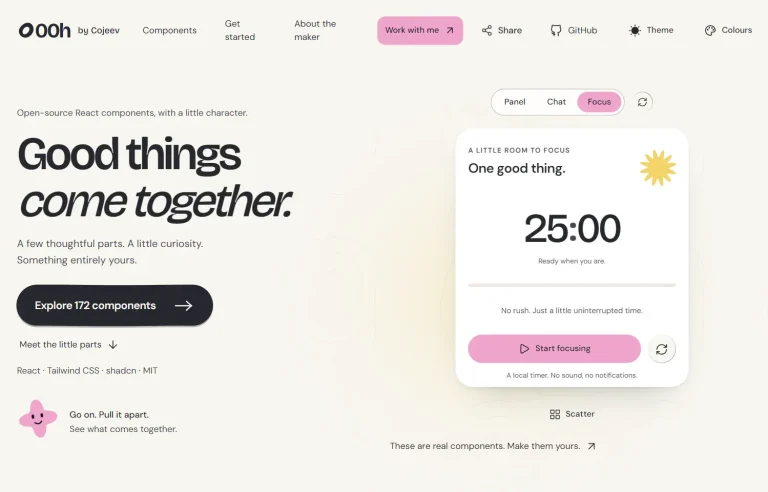 Cojeev UI: 170+ Animated React UI Components for shadcn/ui