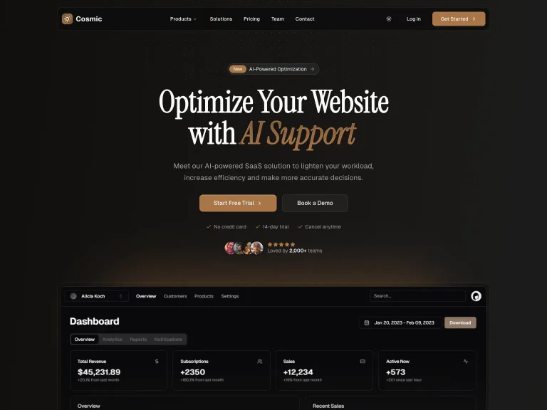 Shadcn UI Kit: 550+ Free UI Components, Blocks & Dashboard